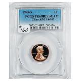 1998-S  Lincoln Cent  PCGS PR-69 DCAM  Close AM