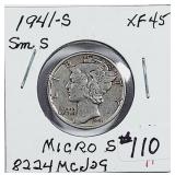 1941-S  Mercury Dime   XF-45  Micro s