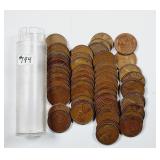 Mixed date roll  Lincoln Cents  Mostly wheats
