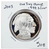 2003  Buffalo  One troy Ounce .999 silver round