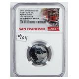 2018-S Apostle Island Silver Quarter NGC Rev PF-70