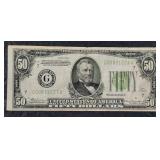 1934  $50  Federal Reserve Note   F