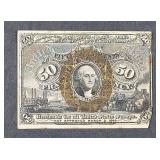 1863  Fifty Cents  Fractional Currency   F