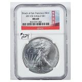 2011 (S)  $1 Silver Eagle   NGC MS-69
