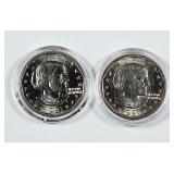 2  1981-S  Susan B. Anthony Dollars   Unc
