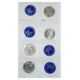 1971-S, 72-S, 73-S & 74-S  Blue Eisenhower Dollars