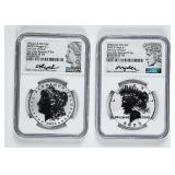 2023-S Morgan & Peace Dollar NGC Reverse Proof 70