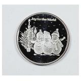 Joy to the World   1 oz .999 silver round
