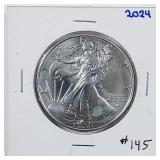 2024  $1 Silver Eagle   Spots