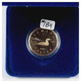 1987 $1 Canada  Loon Dollar  Proof  First yr issue