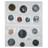 1968 & 1998  Canada Uncirculated sets