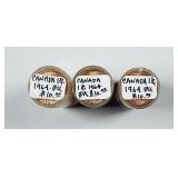 3  BU rolls  1964  Canada  One Cents