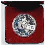 1983  $1 Canada  Edmonton Games  .375 oz silver