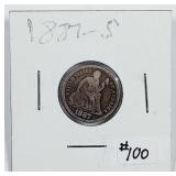 1887-S  Seated Liberty Dime   VG