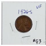 1926-S  Lincoln Cent   VF