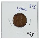 1914-S  Lincoln Cent   F+
