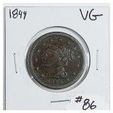 1844  Large Cent   VG