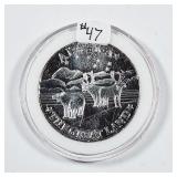 Alaska "The Great Land"  1 troy ounce .999 silver