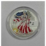 1999  $1  Silver Eagle  "Colorized"