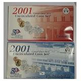 2001 & 2002  US. Mint  Uncirculated sets