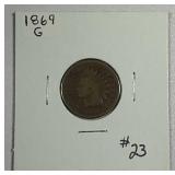 1869  Indian Head Cent   G
