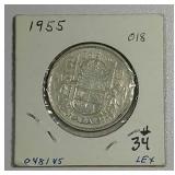 1955  Canaddian 50 Cents   XF-45
