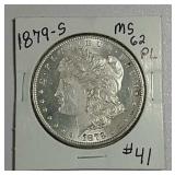 1879-S  Morgan Dollar   MS-62  PL