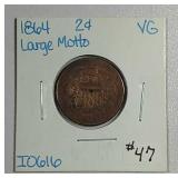 1864  LM  Two Cent   VG