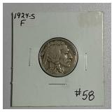 1924-S  Buffalo Nickel   F