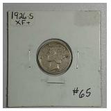 1926-S  Mercury Dime  XF+
