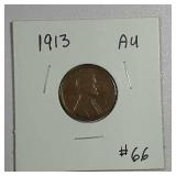 1913  Lincoln Cent   AU