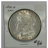 1880-O  Morgan Dollar   Unc