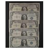 10   1957  $1 Silver Certificates    Circulated