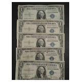 10 Series 1935  $1 Silver Certificates  Circulated