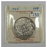 1945  Canadian  50 Cents   Unc.  reverse scratch