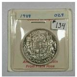 1949  Canadian  50 Cents   Unc.
