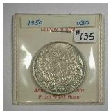 1950  Canadian  50 Cents   Unc.