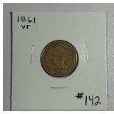 1861  Indian Head Cent   VF