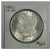 1882  Morgan Dollar   Ch Bu