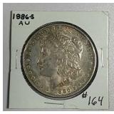 1886-S  Morgan Dollar   AU