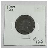 1807  Draped Bust Half Cent   VF