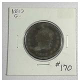 1812  Classic Large Cent   G
