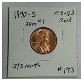 1970-S  Lincoln Cent   MS-63 RD