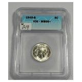 1945-S  Jefferson Nickel   ICG MS-66+