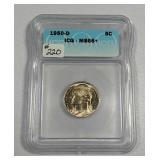 1950-D  Jefferson Nickel   ICG MS-66+