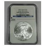 2007  $1 Silver Eagle   NGC Gem Unc.