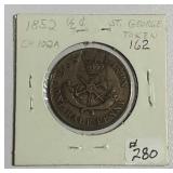 1852  St. George Token    Charlton #102-A