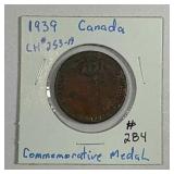 1939  Canada  Commemorative Medal  CH# 253-A