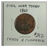 1863  Civil War Token   Trade & Commerce