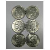 6   1972-D  Eisenhower Dollars   AU-BU